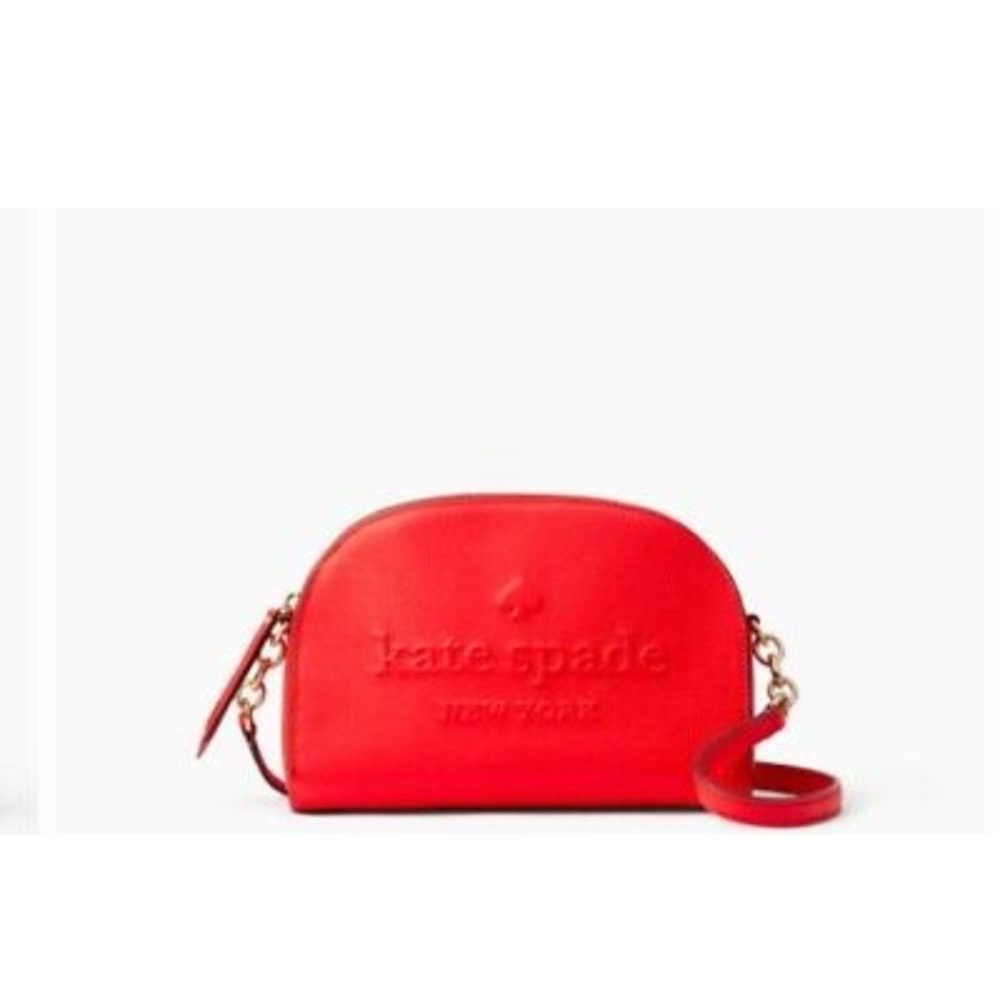 Kate Spade Larchmont Ave Logo Tori Bag Picnic Red